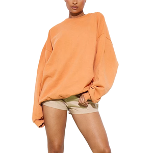 TKAN731 OEM sweat à col rond personnalisé sweats à capuche en coton vierge unisexe grande taille sweats à capuche et sweat-shirts pour femmes - Product Image 2