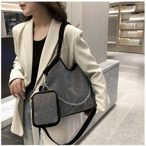 Bolso de hombro con diamantes de gran capacidad de alta calidad, nuevo bolso de cadena para primavera y verano con monedero, bolso de moda - Product Image 4