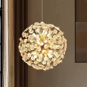 <span class=keywords><strong>Lampadario</strong></span> di Lusso in Cristallo 3000K a Ramo di Dente di Leone, di Alta Gamma per l'Arredamento Domestico, Facile da Installare a Soffitto per Soggiorno e Camera da Letto delle Ragazze - Product Image 1