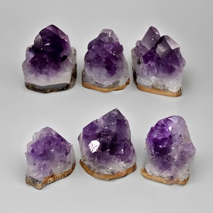 Vente en gros de grappes d'améthyste naturelle de forme libre, pierre de guérison, artisanat en cristal pour la décoration - Product Image 6