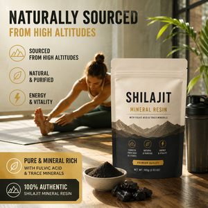 Poudre de Shilajit, compléments alimentaires à base de plantes pour adultes - Antioxydant, stimulant vitaminique, renforce l'endurance physique, améliore les fonctions cognitives - Product Image 3