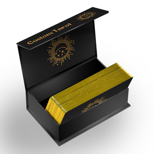 In ấn vàng mạ vàng cạnh Tarot En Espanol Oracle cartas truyền cảm hứng tích cực khẳng định boong tùy chỉnh Tarot thẻ với sách hướng dẫn - Product Image 1