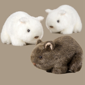 Peluche de cobaye ultra-réaliste, adorable peluche de cobaye, cadeau amusant pour les enfants, animal en peluche compagnon - Product Image 1