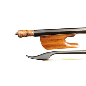 <span class=keywords><strong>Archet</strong></span> de <span class=keywords><strong>violon</strong></span> 4/4 style <span class=keywords><strong>baroque</strong></span> en fibre de carbone avec grenouille en bois de snackwood et manche rond en fibre de carbone noire - Product Image 3