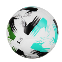 Balón de partido de Fútbol de Material PU tamaño 5 con nombre personalizado de calidad para jugadores de aficionados para deportes de equipo precio de fábrica