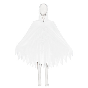 Capa de Fantasma Personalizada para Halloween, Blanca, de Poliéster, Brillante en la Oscuridad, Disfraz Unisex para Adultos, Vestido para Fiesta - Product Image 5