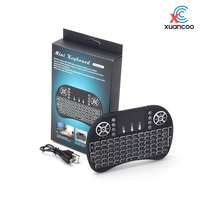 Télécommande intelligente sans fil 2,4 G à code fixe, batterie rechargeable, mini clavier I8 Air Mouse