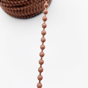 4.5 mm Ball Chain for <b>Curtain</b> Roller Blinds Conveyor Components with Plated Brown Plastic Balls - Product Image 3