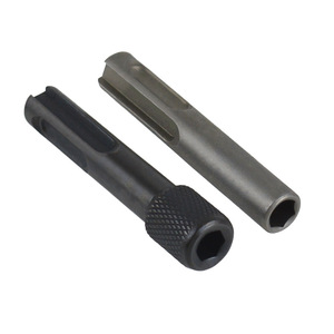 Lingxian 2pc Sds To 1/4 Adapter Rod 60mm Chrome Vanadium Alloy Steel Extension Hex Bit For Drill - Product Image 1