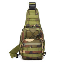 Sac à dos tactique JSH pour homme, grande capacité, poignée souple, bandoulière, doublure Oxford, fermeture éclair, multifonction, sac à bandoulière unique
