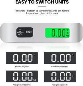 Smart Digital Travel Luggage 50kg Capacity <b>Scale</b> Portable ABS Material OEM/ODM Customizable Luggage <b>Scale</b> - Product Image 3
