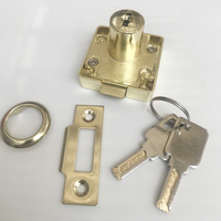 Serrure de tiroir autobloquante, serrure de meuble avec loquet de 3 mm avec cylindre, serrure de placard de haute qualité