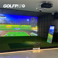 Simulador de Golf GOLFPAI S1 |   Uso Comercial con Actualizaciones de Software Gratuitas de por Vida/Parque Rural/Caseta de Golf