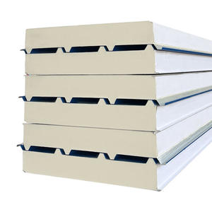 Paneles sándwich de pared de techo prefabricados aislados 50mm PU <span class=keywords><strong>PIR</strong></span> Panel sándwich <span class=keywords><strong>aislamiento</strong></span> poliuretano para cámara frigorífica - Product Image 1