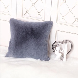18 X 18 Inch 45 X 45 cm Soft Luxury Series <strong>Faux</strong> Rabbit <strong>Fur</strong> Throw Pillow Case <strong>Cushion</strong> <strong>Cover</strong> for Sofa Bedroom Car - Product Image 6