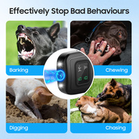 Dispositif anti-aboiement à ultrasons, répulsif et protection pour chiens, outil efficace pour arrêter les aboiements avec lumière LED