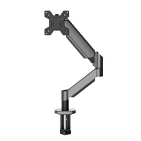 Support d'écran d'ordinateur monobloc réglable à ressort à gaz, en acier laminé à froid, couleurs noir/violet/argent, pour livraison directe (Drop-Shipping)