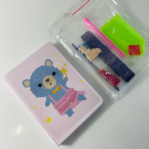 Gf xu hướng mới dễ thương động vật thiết kế DIY đầy màu sắc đặc biệt hình Pha Lê Kim Cương sơn bìa cứng giấy A6 Nhật Ký máy tính xách tay - Product Image 4