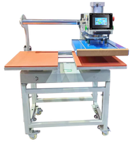 Presse à chaleur hydraulique 60x80cm, 2 tables, haute efficacité, pour sublimation, impression sur tissus personnalisés (T-shirts, lin, coton)