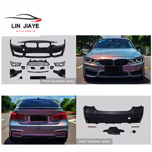 Pièces de voiture automobiles Style M3 pour 2013-2018 BMW Série 3 F30 M3 PP Kits de carrosserie de pare-chocs Jupes latérales Tuyau d'échappement et garde-boue de capot - Product Image 2