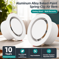 Grille d'aération en alliage d'aluminium pour systèmes CVC avec design décoratif, ventilation fluide et évacuation efficace de l'air
