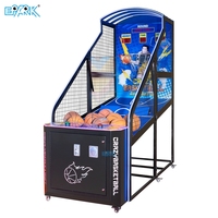 Machine de jeu de basket-ball d'arcade à monnayeur, simulateur de tir de basket-ball pour centres commerciaux et entreprises de loisirs familiaux (FEC)