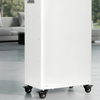 Batterie de stockage domestique 16 kWh 51,2 V LiFePO4 Hybride pour réseau 10-20 kW, sur pied avec roulettes, 8000 cycles, stock UE