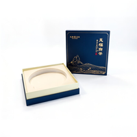 Boîtes rigides haut de gamme pour emballage de bijoux en gros avec impression de logo personnalisé, doublure en éponge et couvercle/base à fermeture magnétique
