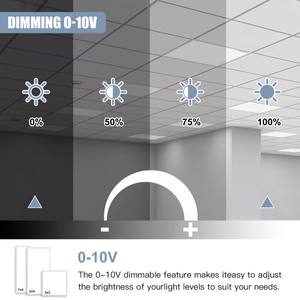 Lámpara de Techo LED de Panel Comercial de 600*1200 mm, 72W/60W/50W/40W/30W, 5CCT Ajustables, 0-10Vdim, 2x4FT, para Oficina, Escuela, Fábrica - Product Image 6