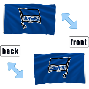 <span class=keywords><strong>Drapeau</strong></span> du club de football Hertha BSC <span class=keywords><strong>Berlin</strong></span> 3x5 pieds, bannière en polyester double face, impression vive et œillets en laiton pour les fans et les événements sportifs - Product Image 2