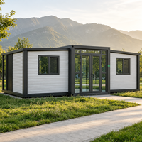 Fabricant chinois de maisons préfabriquées extensibles à 2 chambres, maisons préfabriquées portables, villas modulaires, conformes aux normes australiennes
