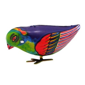 Jouet vintage en fer blanc, pieuvre à ailes battantes, oiseau mécanisé, décoration de salon, automates sans plomb, steampunk, mariage - Product Image 5