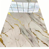 Panneau mural moderne en marbre PVC de 2.5mm feuille de plastique UV imperméable à l'eau conception ignifuge pour l'intérieur de la maison de l'hôtel