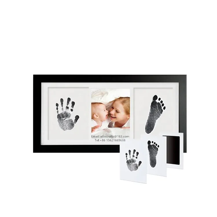 Wholesale New Born Memory Baby Hand and Footprint Kit Picture Frame Set Baby Handprint picture photo frame