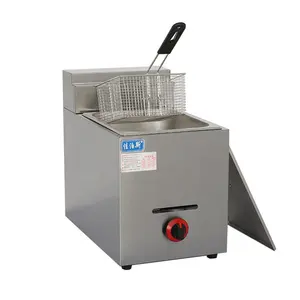 High Quality Commercial Used Gas Fry Vending Machine Chips Griddle Frying Deep Friers Fryer For Sale