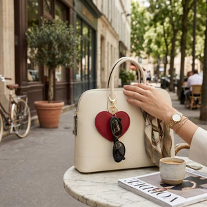 Portachiavi in Pelle a Forma di Cuore, Porta Occhiali da Sole, Clip Personalizzata <span class=keywords><strong>per</strong></span> Occhiali, Ciondolo a Cuore, Accessorio da Viaggio <span class=keywords><strong>per</strong></span> <span class=keywords><strong>Lei</strong></span>, Regalo - Product Image 2