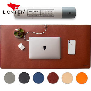 Кофейный высококачественный коврик для мыши из натуральной кожи для ноутбука - Product Image 3