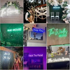 Vente en gros de panneaux lumineux avec logo Led vintage, enseigne de joyeux anniversaire, enseignes au néon rétro personnalisées - Product Image 4