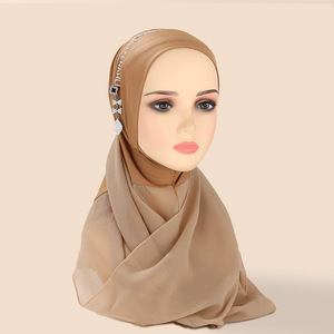 Nuevo Hiyab Musulmán de Lujo 2026, Elegante Hiyab Islámico con Detalle de Colgante para Mujer, para Uso Diario y Fiestas - Product Image 6