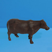 Patung Sapi Rustic Grosir Langsung dari Pabrik, Tema Hewan, Kerajinan Logam Besi Cor untuk Dekorasi Rumah, Taman & Meja, Teknik Die Casting untuk Hadiah