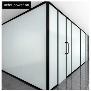 ฉากกั้นห้องแบบเต็มความสูง ดีไซน์ทันสมัย โครงอะลูมิเนียมสำหรับตกแต่งภายใน <span class=keywords><strong>ผนัง</strong></span>กระจกสำหรับสำนักงานอัจฉริยะ - Product Image 4