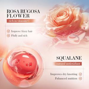 SADOERプライベートブランド 天然ローズヒップオイル ヘアケア エッセンシャルオイル くせ毛抑制 栄養トリートメント ヘアセラム 全髪質対応 - Product Image 5