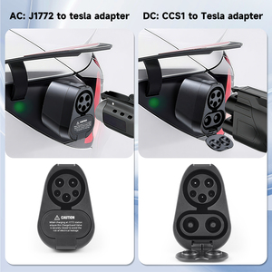 Isaybeauty mới Xe điện EV DC Sạc Adapter 2 1 ccs1 j1772 500V DC/240V AC cho <span class=keywords><strong>Tesla</strong></span> mô hình 3/Y/S/x Phụ kiện xe hơi - Product Image 3