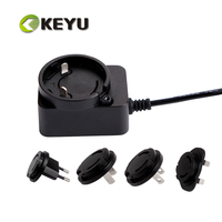 Chargeur USB certifié UL CE FCC ROHS 5V 1A avec prise secteur interchangeable EU US AU UK, adaptateur secteur USB 5V 1000MA