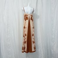 Gaun Liburan Tanpa Tali Model A-Line Longgar Buatan Khusus: Gaun Liburan Bohemian, Artistik, Retro, Etnik, dan Unik