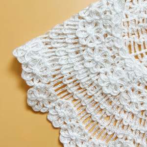 Collar bordado desmontable ahuecado de encaje blanco de alta calidad, accesorios de ropa para mujer - Product Image 6