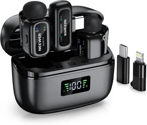 Micrófono inalámbrico de solapa ligero <span class=keywords><strong>KM19</strong></span>, 48kHz/24bit, batería de 30H, reducción de ruido de 3 niveles, mini micrófono inalámbrico de solapa. - Product Image 1