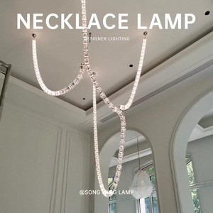 Lámpara de araña de lujo de personalización grande al por mayor para vestíbulo de Hotel escalera larga Villa diseñador nórdico lámpara de araña creativa - Product Image 4