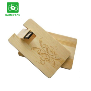 Personnalisé en <span class=keywords><strong>bois</strong></span> carte de crédit USB 3.0 2.0 boîtier lecteur flash puces 1 go 2 go 4gb 8gb 16gb 32gb clé usb mémoire - Product Image 1