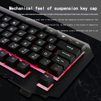 Precios al por Mayor, Teclado para Juegos con Cable, Retroiluminación RGB de 104 Teclas, Mouse, Auriculares Ergonómicos Resistentes al Agua, Combo para Juegos